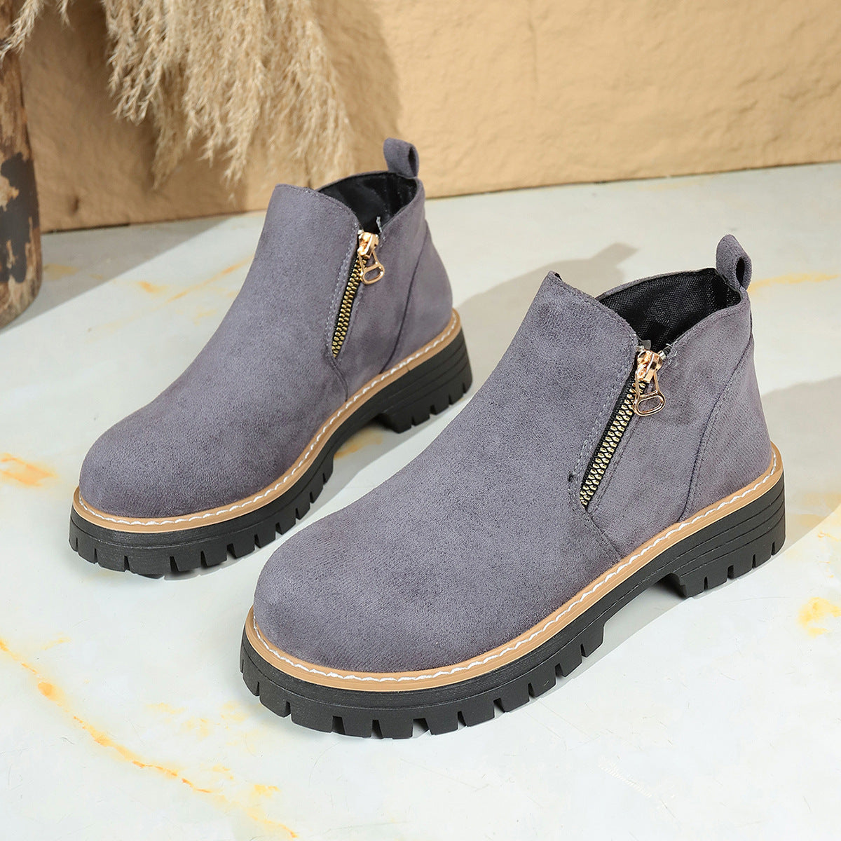 Bottines Élégantes Suédine Femme