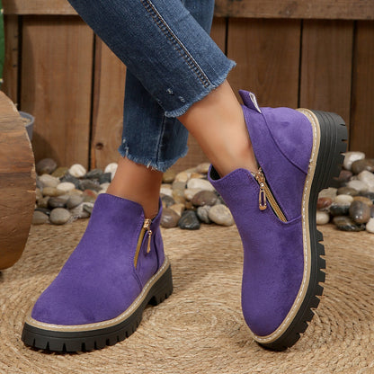Bottines Élégantes Suédine Femme