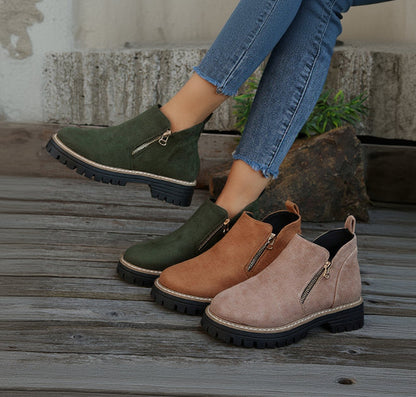 Bottines Élégantes Suédine Femme