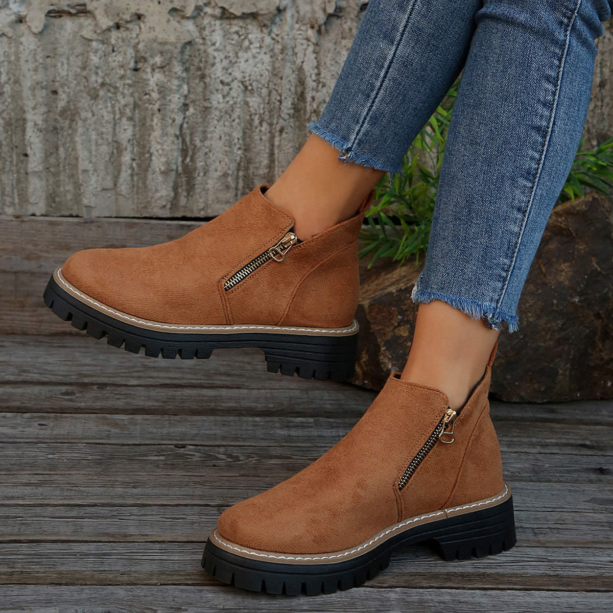 Bottines Élégantes Suédine Femme