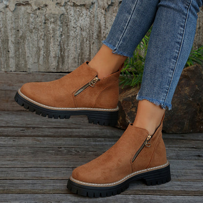 Bottines Élégantes Suédine Femme