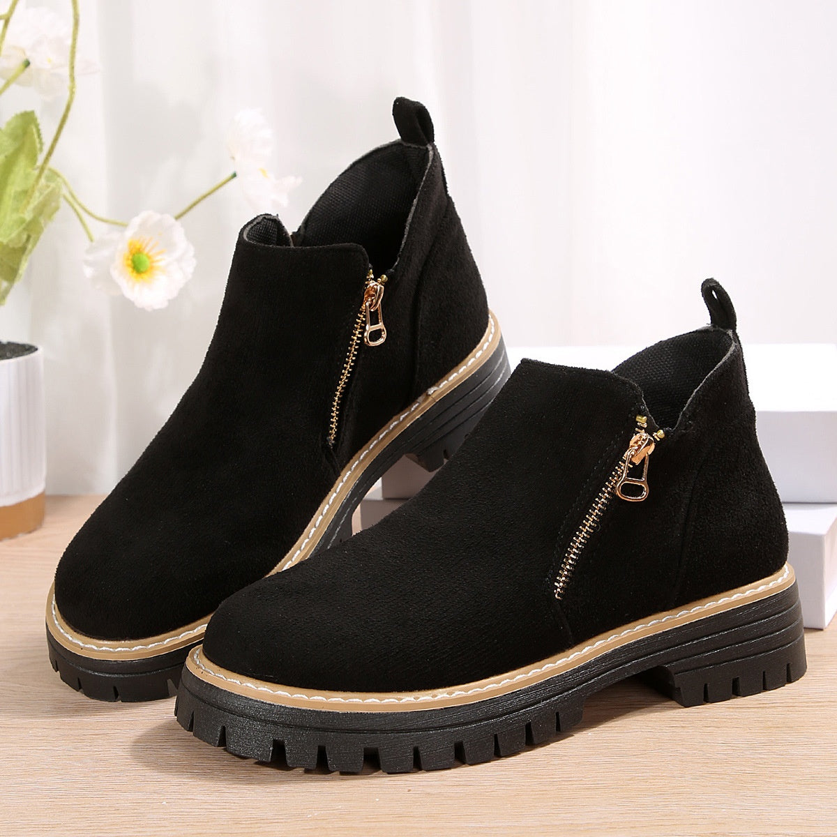 Bottines Élégantes Suédine Femme